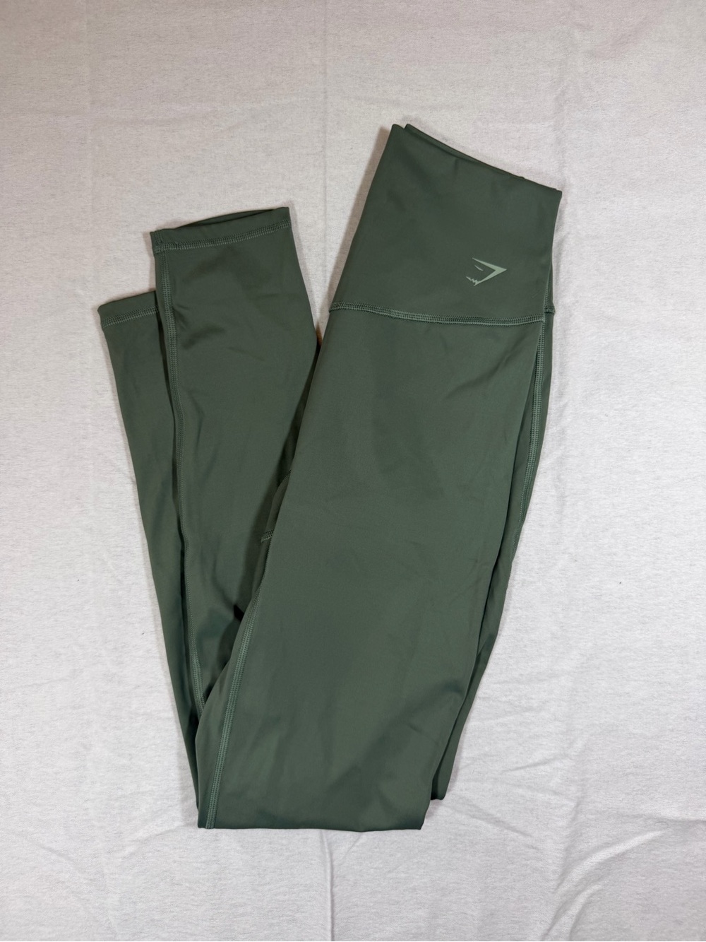 Gymshark High-Waist Leggings in Dark Green/Olive Size S